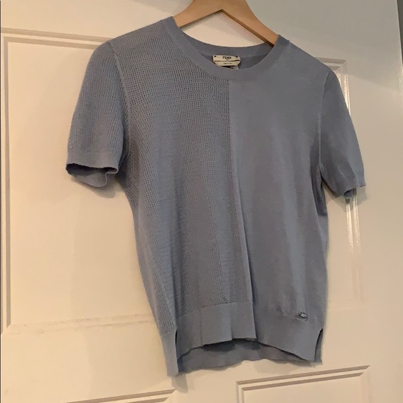 Fendi Tops - Fendi Powder Blue Sweater